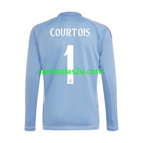Camisolas de futebol Real Madrid Thibaut Courtois 1 Guarda Redes Equipamento Principal 2024/25 Manga Comprida